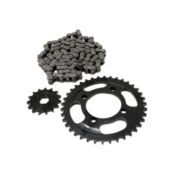 Jgo Engrane Del/Tras + Cadena MCT Ft125