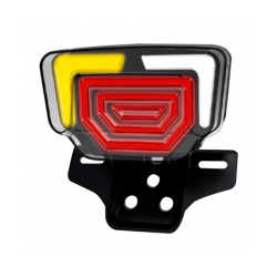 CALAVERA TRASERA LED RASEN CAL-1005R-W-Y FT125 ROJO NEON ROJO/AMARILLO