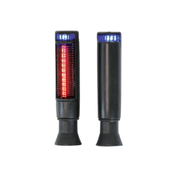 JGO DIRECCIONALES LED RASEN DIR-0031BU-R TIPO BARRIL SECUENCIAL AZUL/ROJO