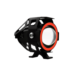 FARO LED AUXILIAR RASEN LED-13052W-BU PROTECTOR CON OJO ANGEL AZUL LUZ BLANCA ALTA/BAJA ESTROBO