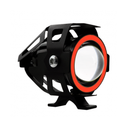 FARO LED AUXILIAR RASEN LED-13052W-BU PROTECTOR CON OJO ANGEL AZUL LUZ BLANCA ALTA/BAJA ESTROBO